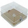 קופסת הגנה לתרמוסטט קטן שקוף 13.3x11x7.6 ומנעול